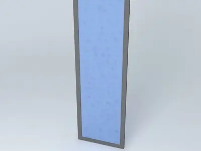 Pivoting door glass Free 3D model