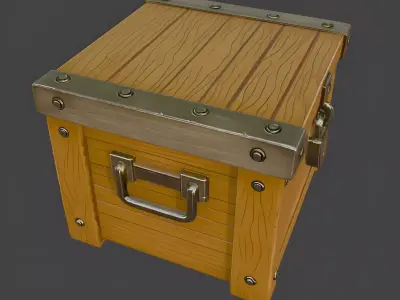 Wooden chests FREE Free low-poly 3D model