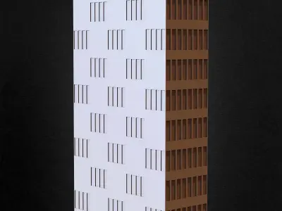 Pack of 40 Skyscrapers Vol 01 Low-poly 3D model