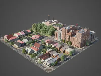 City District A10-R18 3D model