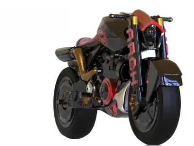 Lucy on Motorcycle 3D print model