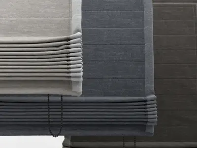 Roman shades 3D model