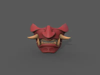 Devil Mask Japan Texture