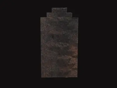 Medieval Torch V18 Low-poly 3D model