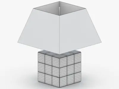 1393 - Table Lamp Low-poly 3D model
