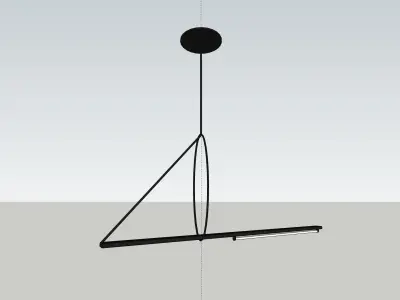 modern chandelier pendant 3d model 3D model