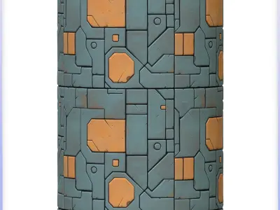 SciFi Seamless Texture Texture 48