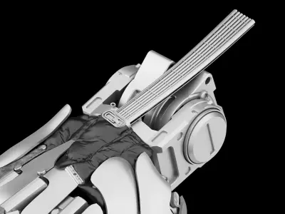 Robot hand Low-poly 3D model