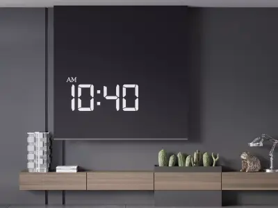 TV WALL NO26 A 3D model