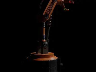 Sci-fi robotic arm 3D model