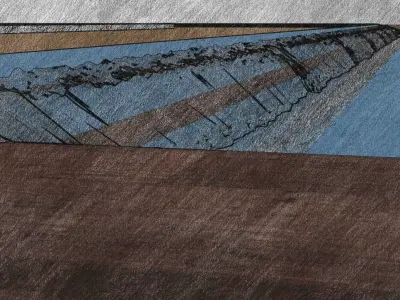 Modern Apartment Landscape Design Realistic Render - 2022 3D model