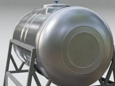 Water Tank 3D model 12