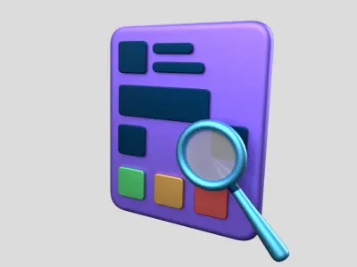3D app web Icon Low-poly 3D model-09 Low-poly 3D model