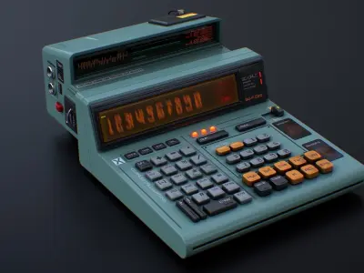 Sci-Fi Calculator Low-poly 3D model