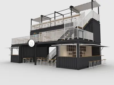 Container Cafe 2 3D model