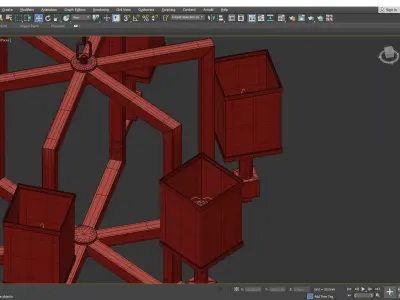 Dixon Chandelier Low-poly 3D model