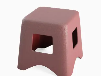 Plastic Stool 02 3D model