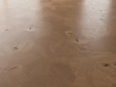 Parquet Oak Nut Brushed set 7 3D model