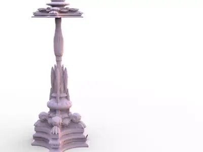 Dragon street lamp 3D model