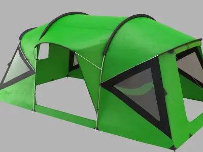 Tent Light Green 3D model