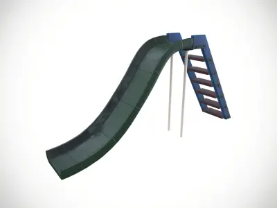 Slide Low-poly 3D model