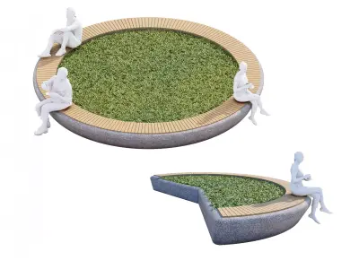 Outside bench  3D model