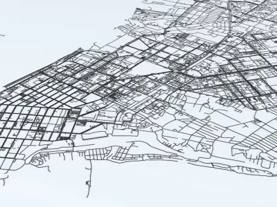 Samara Road Network and Streets 3D model