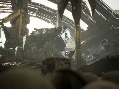 JunkYard Environment Kit Low-poly 3D model