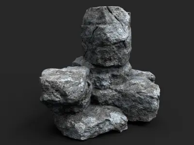 Rock 16-2 Low-poly 3D model