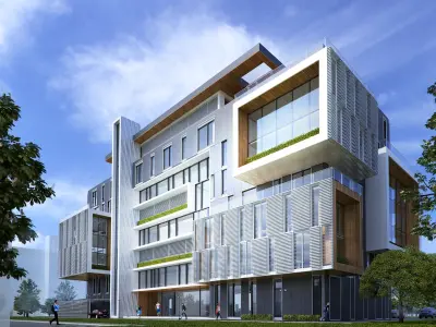 Office Building Environment 3D model