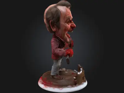  The Shining Jack Torrance 3D Printable Stylized Caricature 3D print model