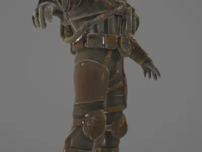 Game-Ready Rigged Deepsea Diver Low-poly 3D model  Low-poly 3D model