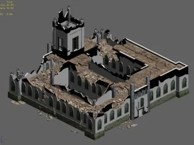 War-city-scars 02 3D model