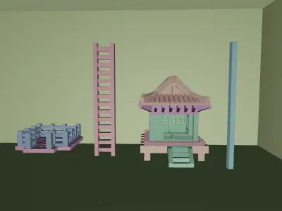 Japanese Model For Aquarium and Terrarium  Free 3D print model