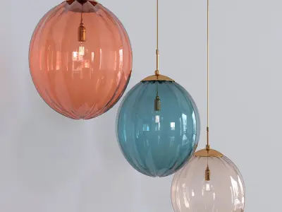 Domie Pendant Light 3D model