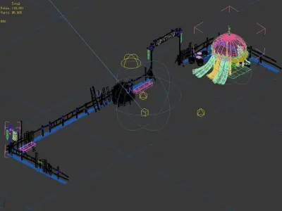 Ranch-Tibetan Incense Museum-Fence 3D model