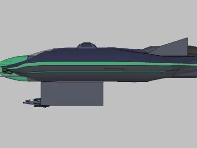 SQ Conqueror - Multirole space combat corvette class with the dr 3D print model