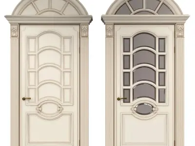 Door classic 01 3D model