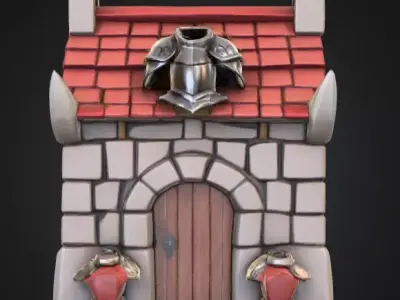 Armory Haven House Low-poly 3D model