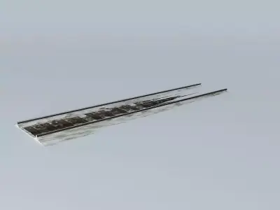 Eco Rail SnowTrack Straight Old Steam Days Free 3D model