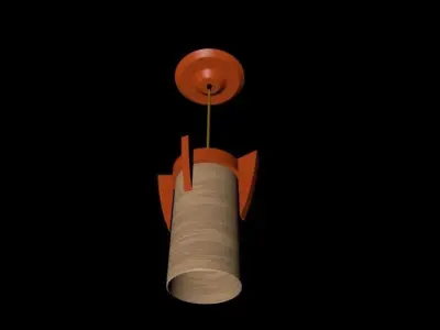 Modern Lamp Low-poly 3D model 6