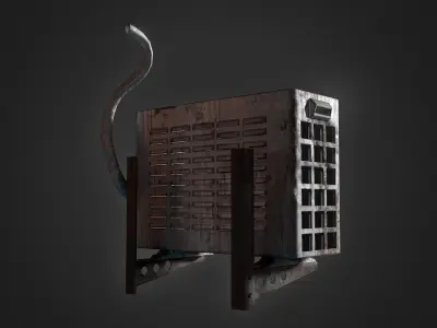 Air cond3 Low-poly 3D model