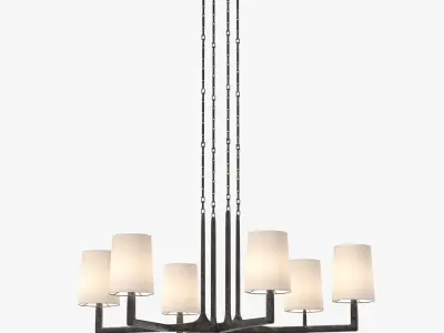 Wright Round Chandelier 36in 3D model