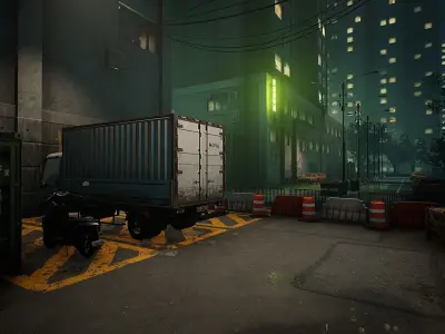 Neon City Complete Pack Low-poly 3D model