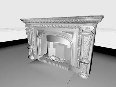 Fireplace 3D model shop