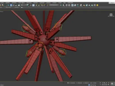 THORNE ACRYLIC CHANDELIER Low-poly 3D model