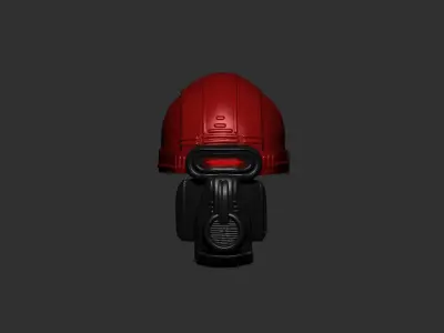 helmet high poly sculpt 3d printable  3D model 147