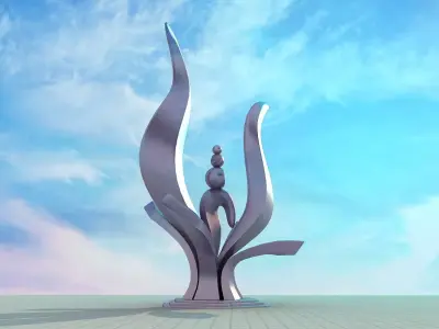statue sculptures bronze street urban environment city 3D model buy