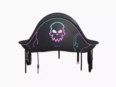 Cyberpunk Pirate Hat A01 - Character Design Low-poly 3D model