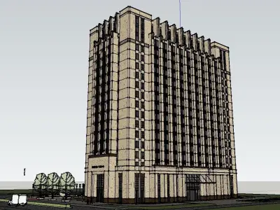 vacation spot-Resort-Fashion Leisure Hotel-0258 3D model